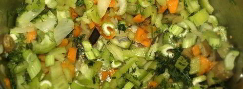 чечевичная похлебка с овощами и пепперони. Шаг 7