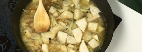 чесночная похлебка с лепешками. Шаг 3