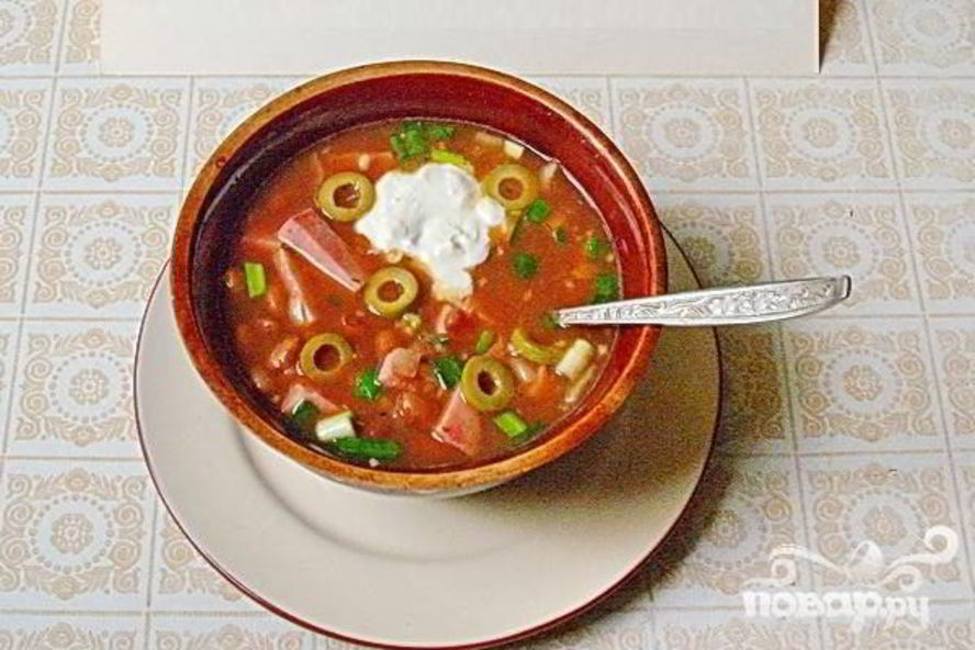 Рецепт деревенской похлебки из фасоли с ветчиной