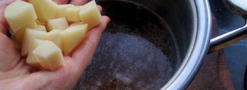 грибная похлебка с перловкой и курицей. Шаг 6