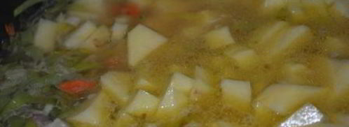 похлебка с крабами и кукурузой. Шаг 5