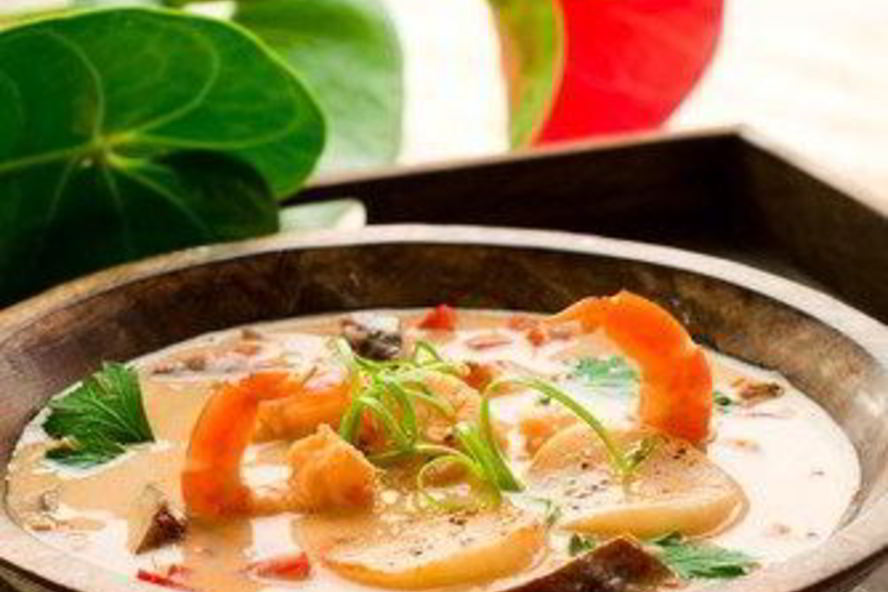 Рецепт похлебки с креветками и морскими гребешками