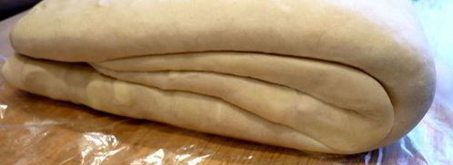 похлебка с семгой и шпинатом под домашним слоеным тестом очарована, околдована. Шаг 9