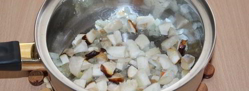 похлебка с тыквой, грибами и булгуром. Шаг 3