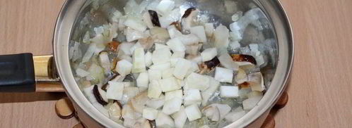 похлебка с тыквой, грибами и булгуром. Шаг 4