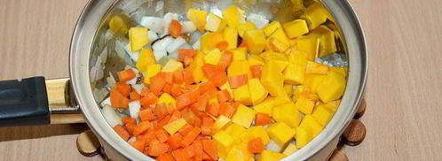 похлебка с тыквой, грибами и булгуром. Шаг 5