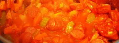 согревающая чечевичная похлебка с копчеными сосисками. Шаг 6