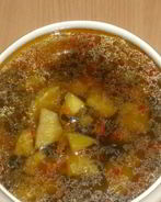 Постный грибной суп из сушеных грибов