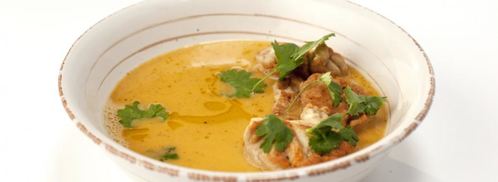 пряный суп с телячьими мозгами. Шаг 7