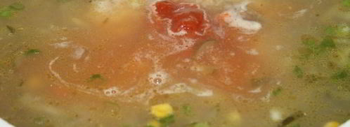 необычный рассольник с пшеничной крупой. Шаг 8