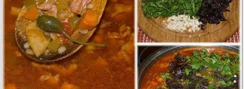 рассольник из индейки с перловкой. Шаг 14