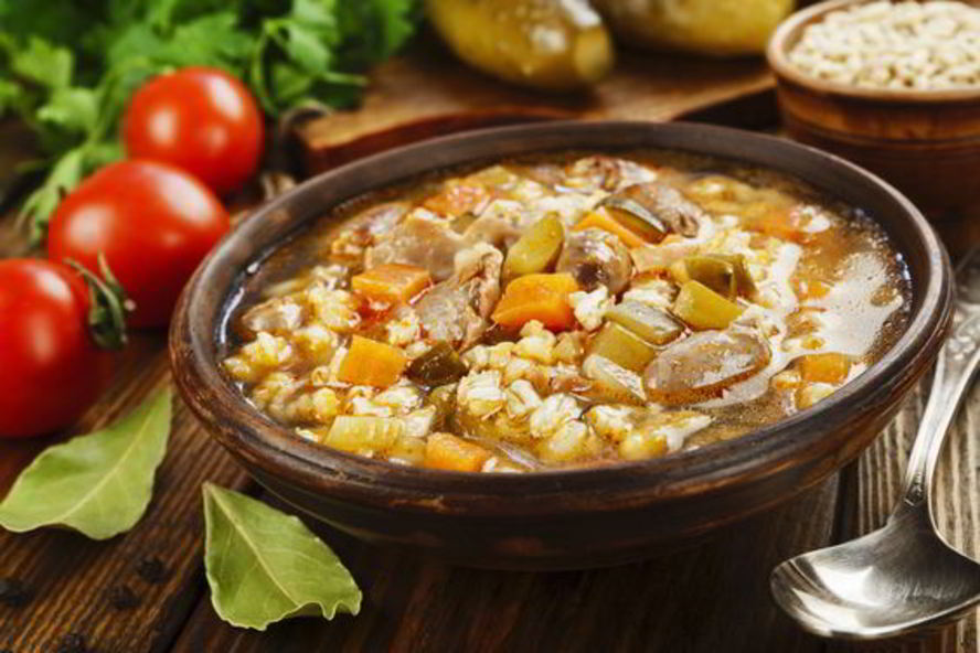 Рецепт рассольника по-деревенски с куриными сердечками