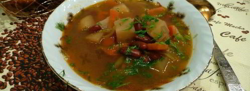 рассольник с фасолью. Шаг 13