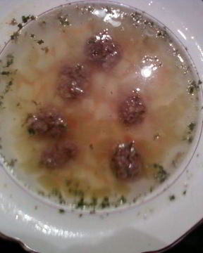 Рассольник с фрикадельками