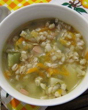 Рассольник с колбасой