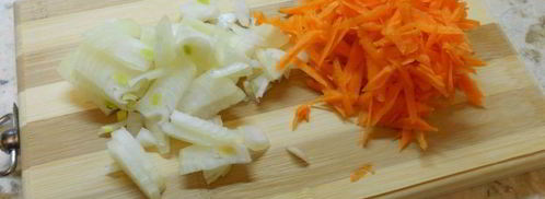 рассольник с курицей и пшеном в мультиварке. Шаг 3