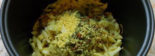 рассольник с курицей и пшеном в мультиварке. Шаг 5