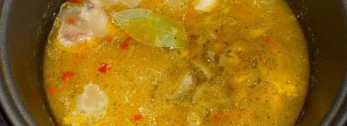 рассольник с курицей и пшеном в мультиварке. Шаг 8