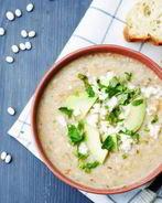 Рассольник с маринованными кабачками и кукурузной крупой