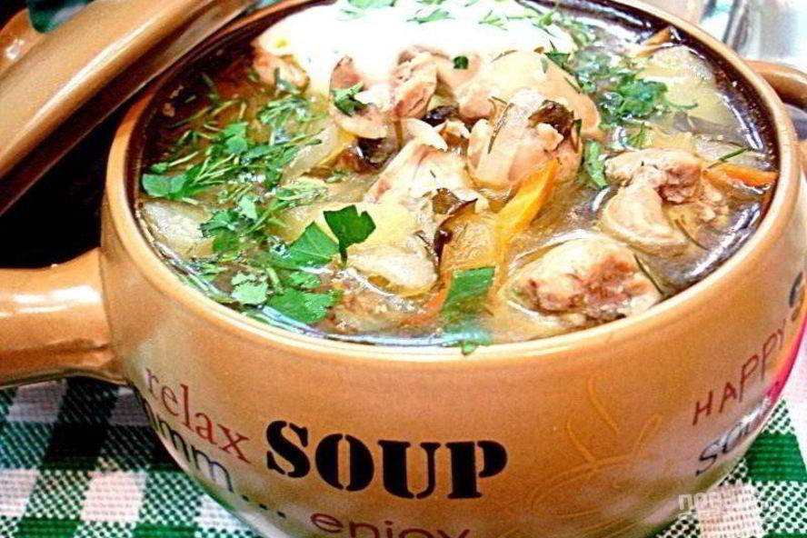 Рецепт рассольника с почками и перловкой