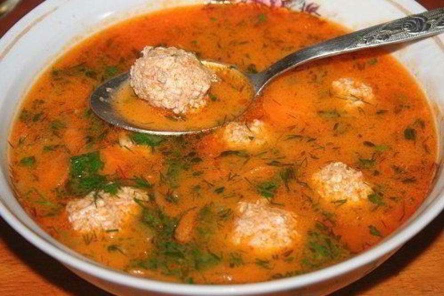 Рецепт рассольника с рисом и куриными фрикадельками