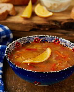 Рассольник с рисом