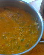 Рассольник свиной с рисом