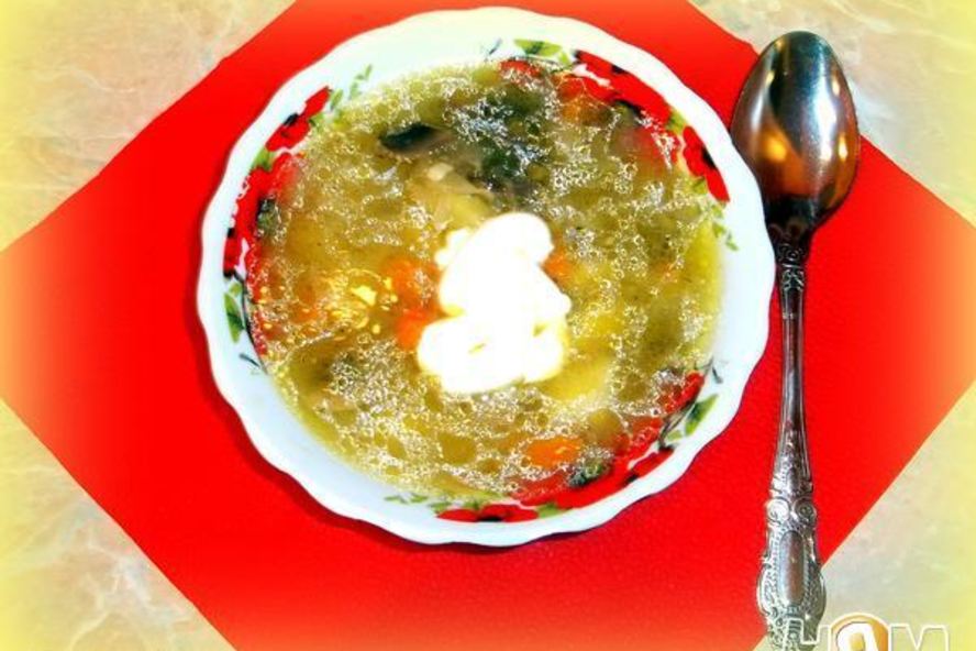 Рецепт грибных щей из квашеной капусты