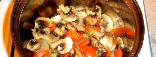 грибные щи из квашеной капусты. Шаг 5