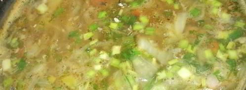 острые щи с рыбными консервами. Шаг 11