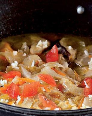 Постные щи из кислой капусты