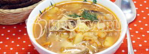 постные щи с капустой и грибами. Шаг 9