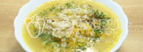 щи грибные с перловкой. Шаг 9