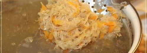 щи из квашеной капусты с уткой. Шаг 25