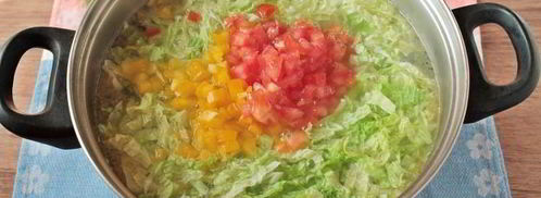 щи из пекинской капусты. Шаг 14