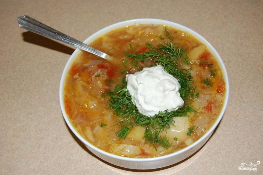 Рецепт щей из свежей капусты со свининой