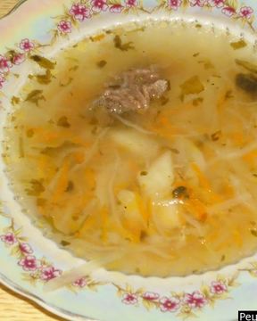 Щи кислые с говядиной