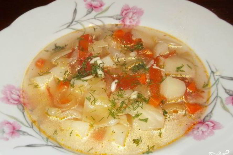 Рецепт щей на воде