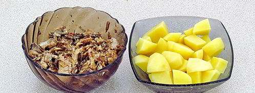 щи с рыбными консервами. Шаг 7