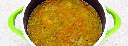 щи с рыбными консервами. Шаг 11