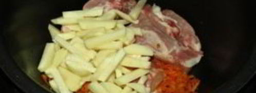 щи со свининой в мультиварке. Шаг 3