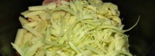 щи со свининой в мультиварке. Шаг 4