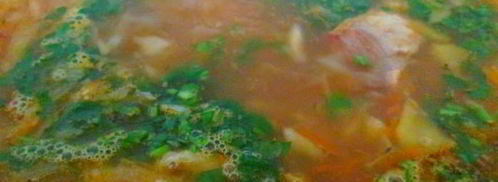 щи со свиными ребрами и яблоком. Шаг 10