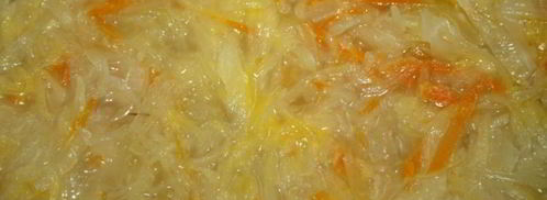 суточные щи со свининой и сушеными грибами на квашеной капусте. Шаг 5