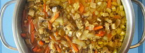 свежие щи с грибами. Шаг 5