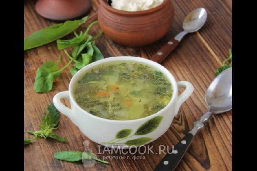 Рецепт зеленых щей с крапивой и щавелем