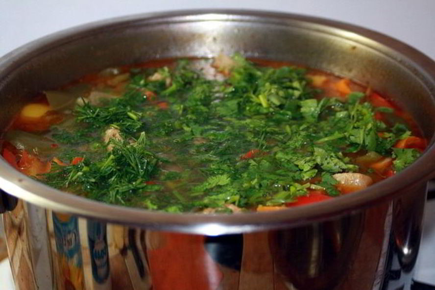 Рецепт дачной шурпы из баранины