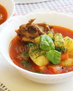 Шурпа из баранины по-узбекски