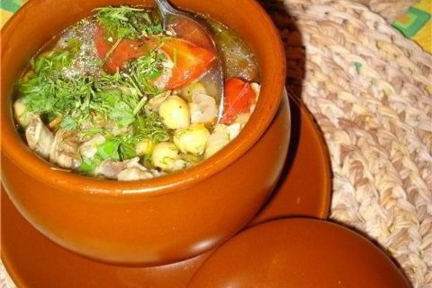 Рецепт шурпы в горшочках