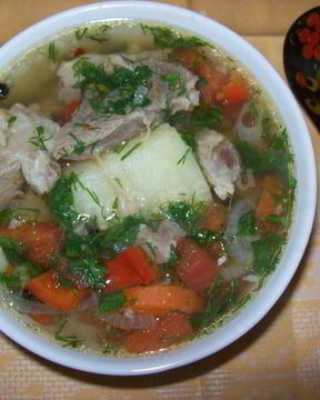 Суп шурпа из баранины